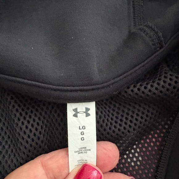 Under Armour Unstoppable Move Zip Cropped Hoodie - Black Large - Picture 11 of 15